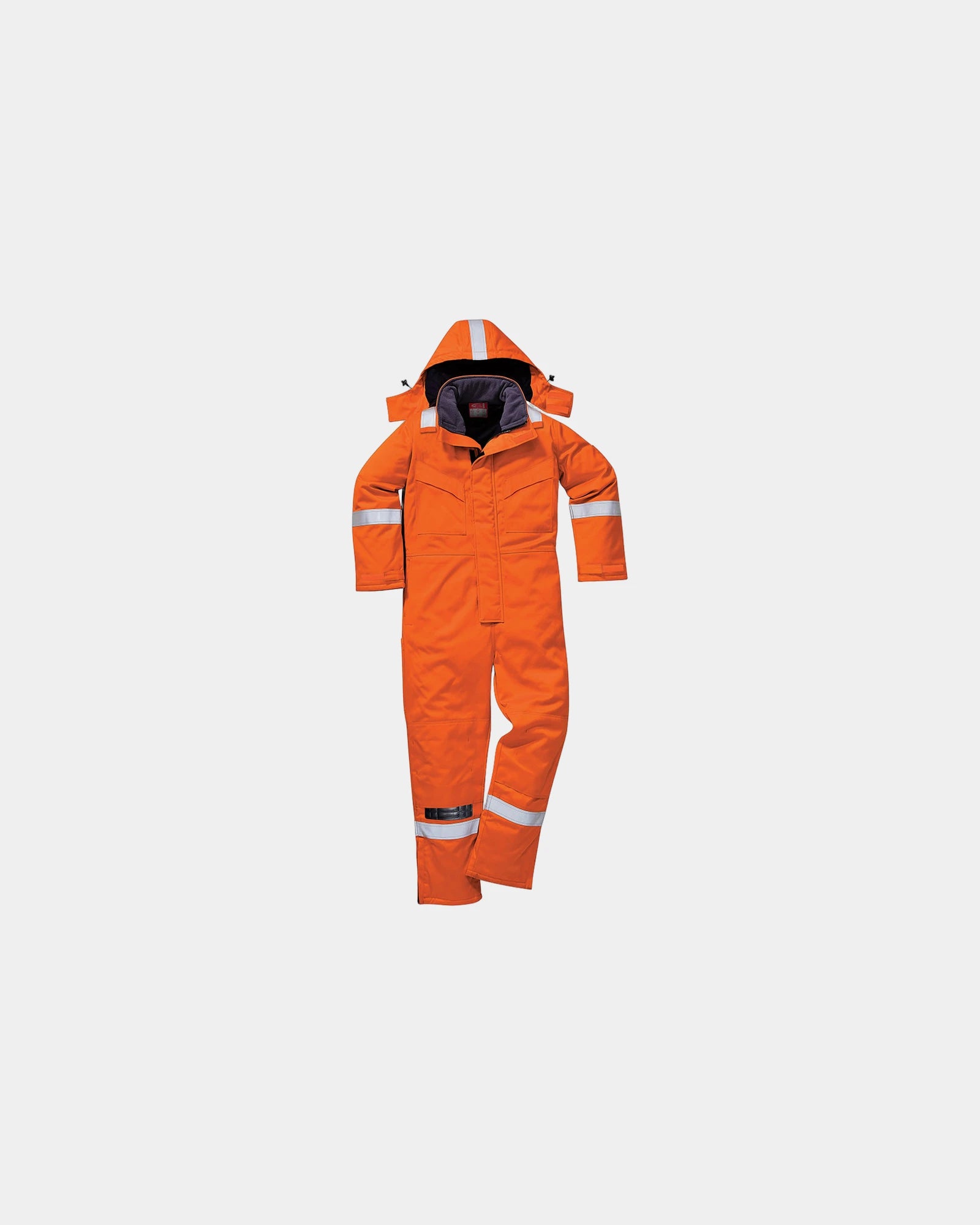 Winteroverall vlamvertragend katoen om te personaliseren - Oranje